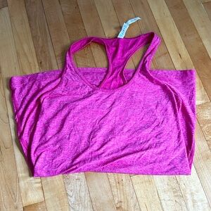 Pink lululemon racerback tank